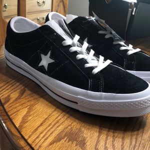 NIB Converse one star OX black low top men 14